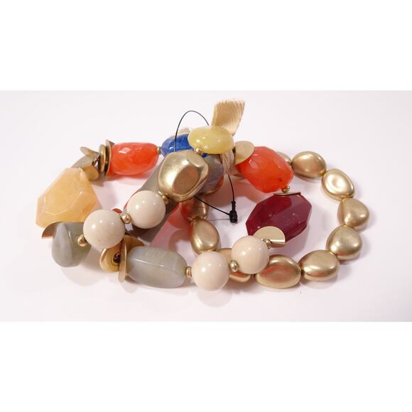 Chico's Women's Multi Color Gemstone Austyn Stretch Bracelet NWT 39 - Picture 6 of 12